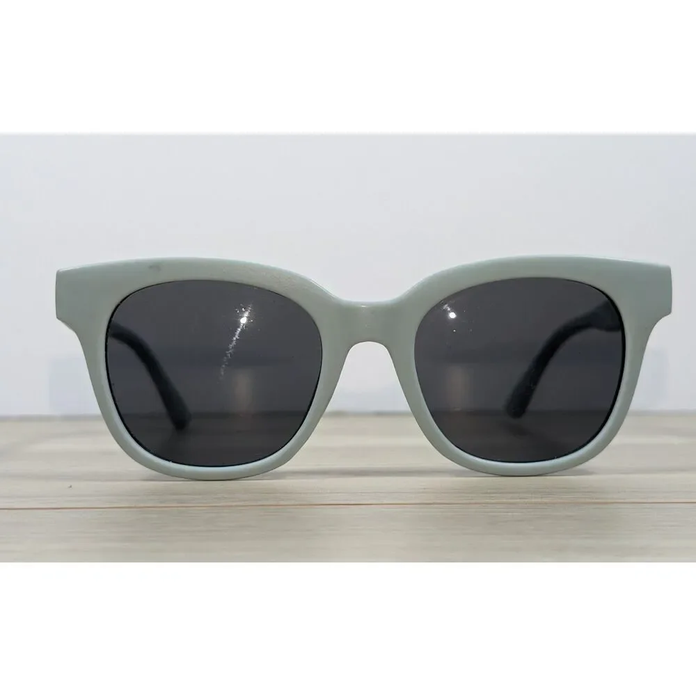 Vintage Children's Sunglasses Mint Green Frame Gray Lenses Kids Retro Shades